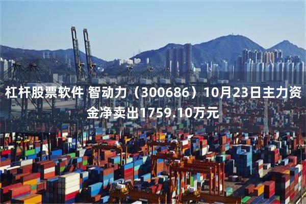 杠杆股票软件 智动力（300686）10月23日主力资金净卖出1759.10万元