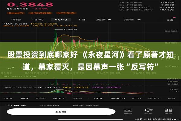 股票投资到底哪家好 《永夜星河》看了原著才知道，慕家覆灭，是因慕声一张“反写符”
