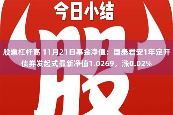 股票杠杆高 11月21日基金净值：国泰君安1年定开债券发起式最新净值1.0269，涨0.02%