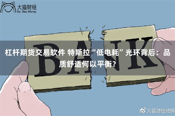 杠杆期货交易软件 特斯拉“低电耗”光环背后：品质舒适何以平衡？